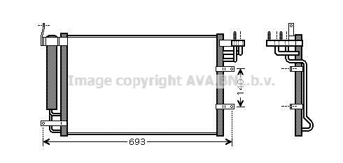 AVA QUALITY COOLING Конденсатор, кондиционер KA5093D